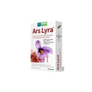 Ars Lyra® vsebuje popolnoma naravno in učinkovito kombinacijo klinično preizkušenega izvlečka žafrana Affron®, Abigenol®-a, vitaminov B-kompleksa, aktivne folne kisline, vitamina D3 in cinka.