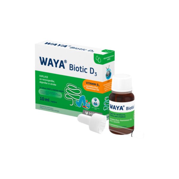 WAYA® Biotic D3 kapljice za novorojenčke, dojenčke in otroke