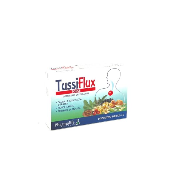 Tussiflux orodisperzibilne tablete za kašelj, 30 tablet