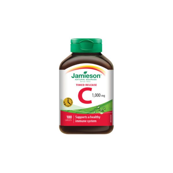 Jamieson Vitamin C 1000 mg, tablete s podaljšanim sproščanjem + 4 ure