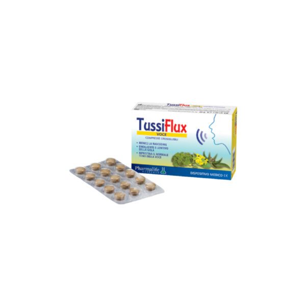 Tussiflux orodisperzibilne tablete za glas, 30 tablet